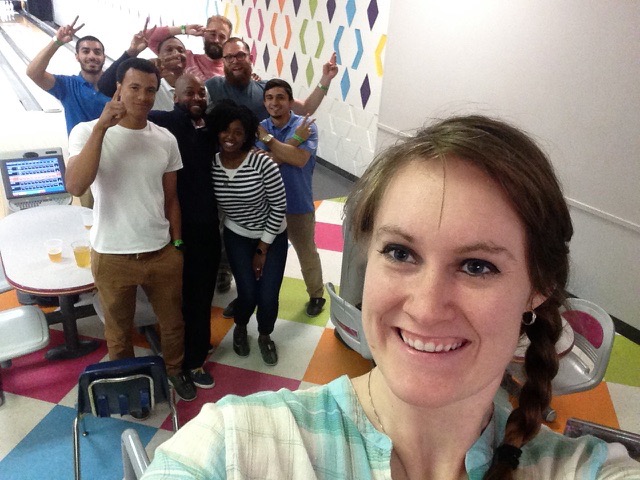 The 45 Inc. crew goes bowling for team night!